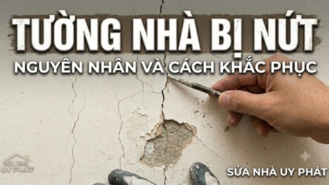 tường nhà bị nứt