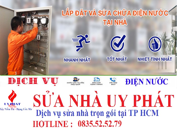 Thợ sửa điện nước tại nhà TP HCM uy tín