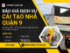 BÁO GIÁ CẢI TẠO NHÀ Quận 9