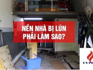 Cách xử lí nền nhà bị lún