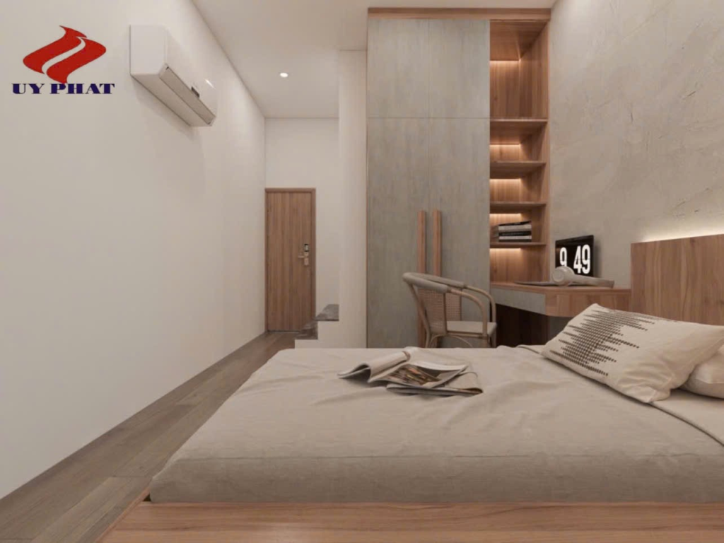 Vị trí tốt để kê giường là đầu giường không nên hướng ra phía cửa ra vào, để tránh sát khí ảnh hưởng đến sức khỏe.