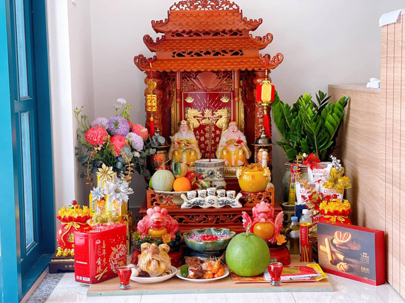 Bàn thờ thổ địa (Ảnh: sưu tầm)