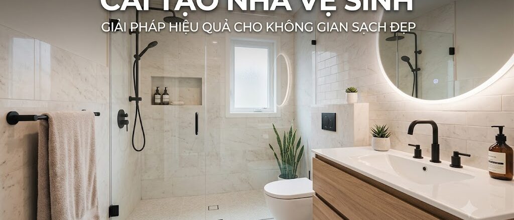 Cải Tạo Nhà Vệ Sinh – Giải Pháp Hiệu Quả Cho Không Gian Sạch Đẹp